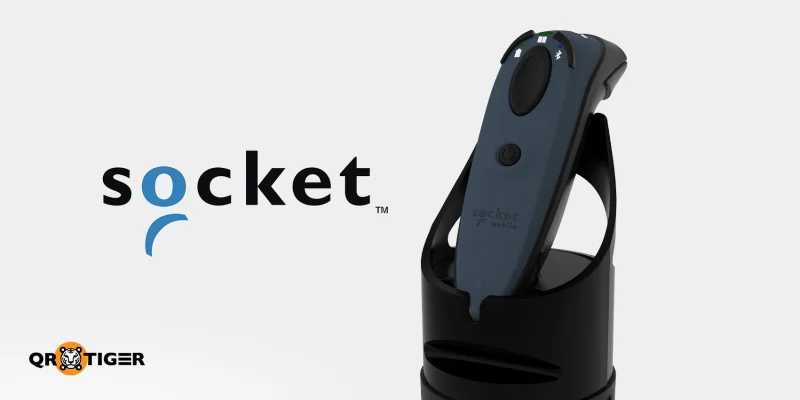 Socket barcode scanner for GS1