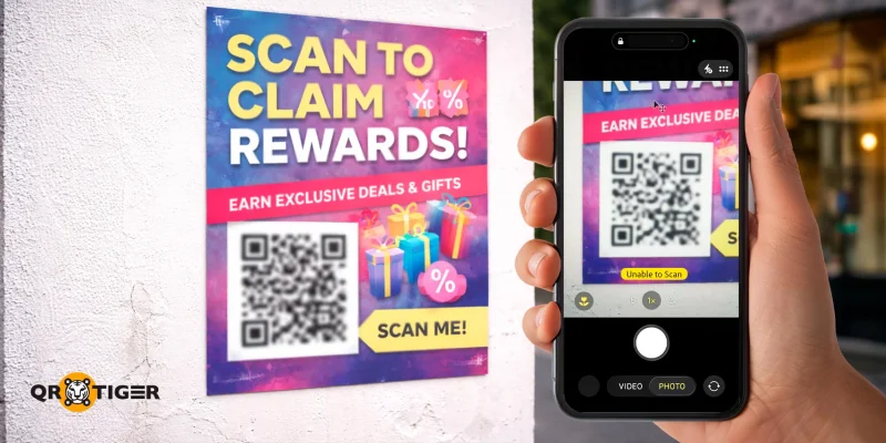 Blurry QR code prevents successful scanning Blurry QR code difficult to scan