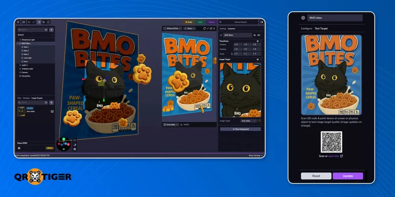 8th wall ar QR code platform