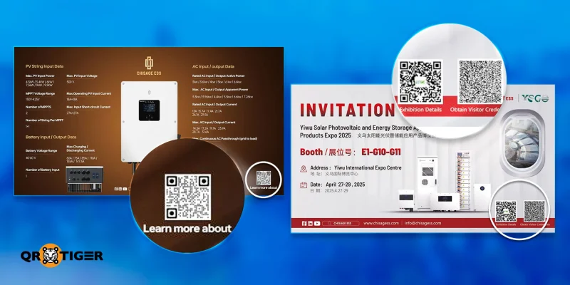 Chisage ess QR code for products Chisage ess QR code product marketing