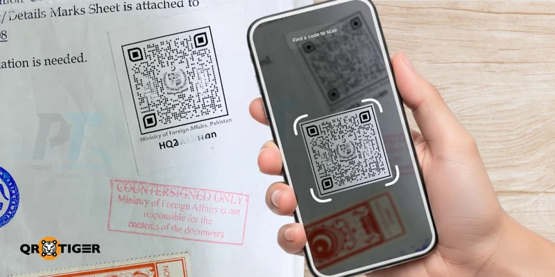 QR code enabled digital attestation