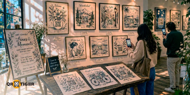 QR code drawing art