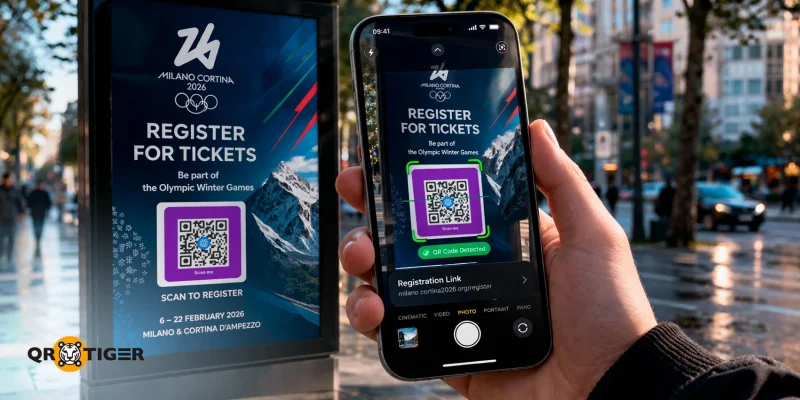 QR code registration in olympics