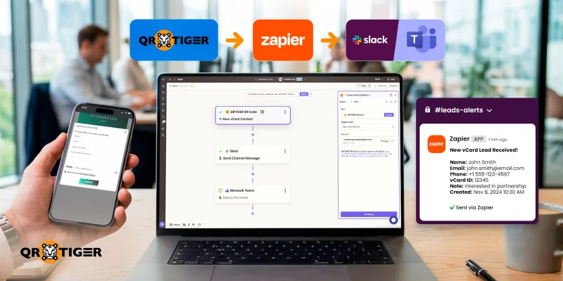 How to Send QR Alerts to Slack or Microsoft Teams Using Zapier