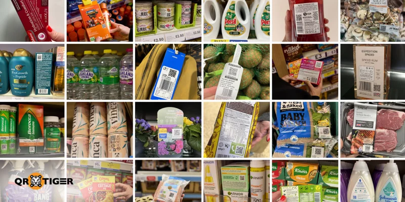GS1 QR codes on UK retail products UK brands using GS1 QR codes on packaging