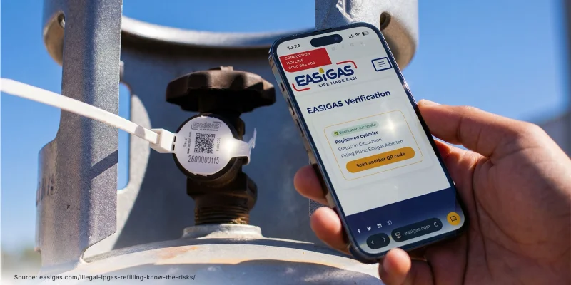 EASIGAS introduce il codice QR per combattere i rifornimenti illegali di gas GPL