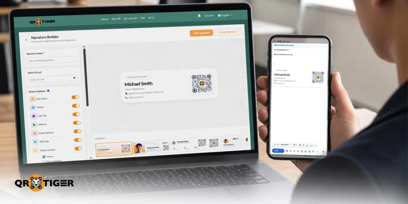 How to Create Custom Email Signatures in QR TIGER vCard Platform