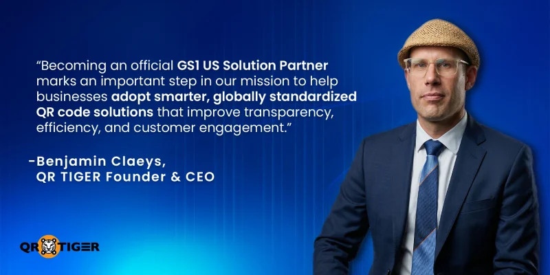 Benjamin Claeys on QR TIGER and GS1 partnership QR TIGER on GS1 Partnership