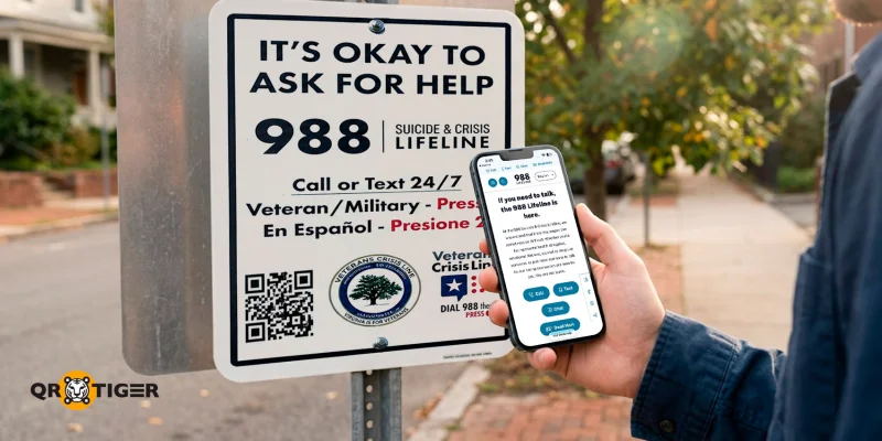 Mental Health QR code