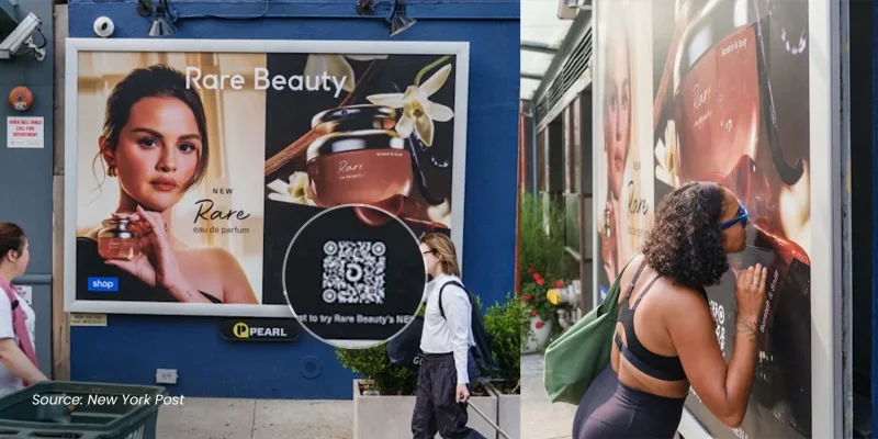 Selena perfume QR code Billboard perfume QR code