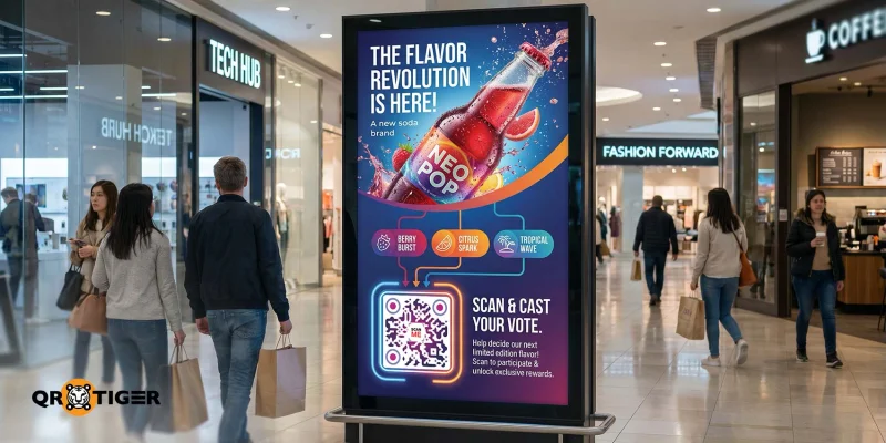 Marketing funnel QR code