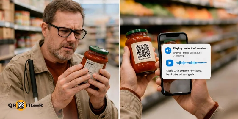 Using GS1 QR code to help in accessibility GS1 QR code for accessiblity