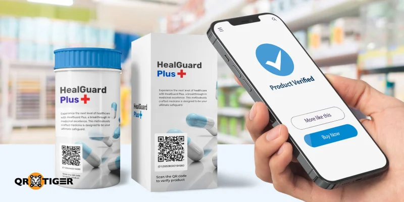 Pharmaceutical product authentication using GS1 QR code