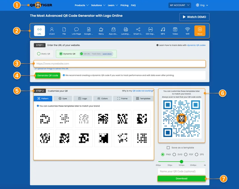 How to make a white QR code QR TIGER dashboard for white QR generation