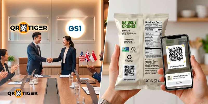 QR TIGER é agora um Parceiro de Soluções Certificado pela GS1 nos EUA, Reino Unido e Singapura