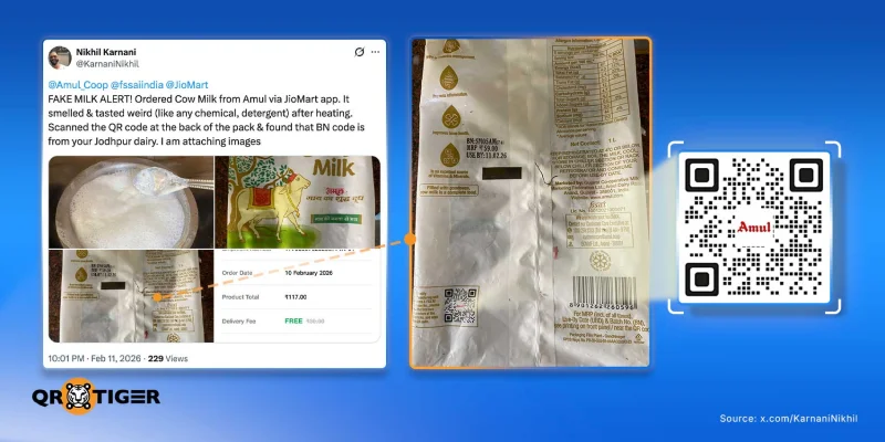 Amul QR code benefits Amul QR code verification