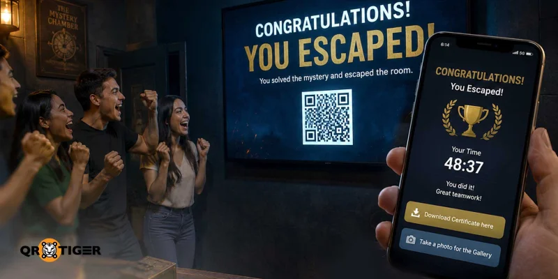 Escape room QR code solved