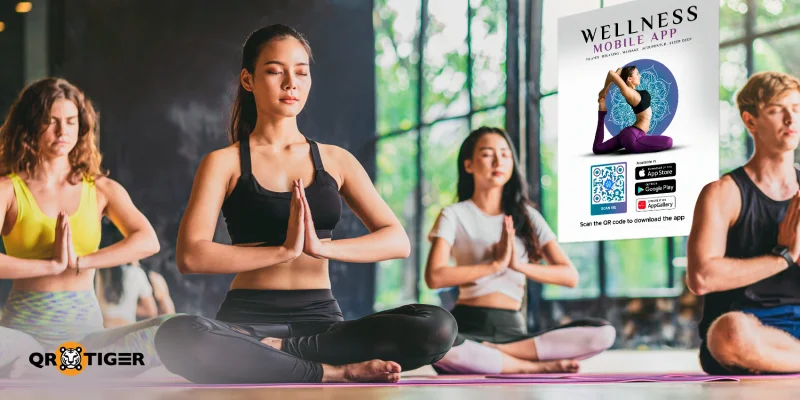 Come creare un codice QR per un'app di meditazione e benessere