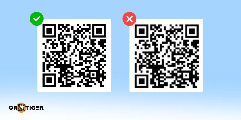 VG beats blurry raster QR export Crisp SVG QR versus blurry raster export