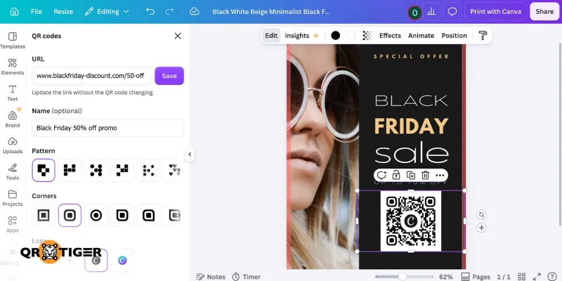 Canva QR code