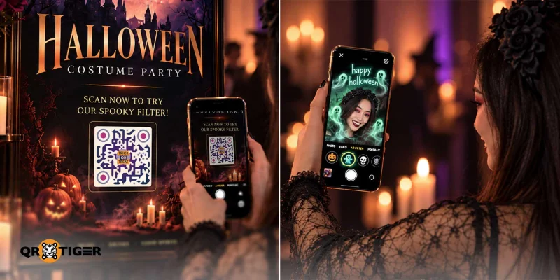 Halloween QR code