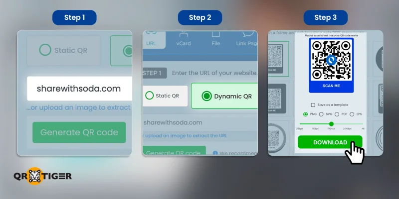 How to create a dynamic QR code Steps to create a dynamic QR code