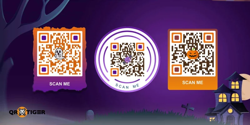 Halloween QR code examples Halloween QR code design