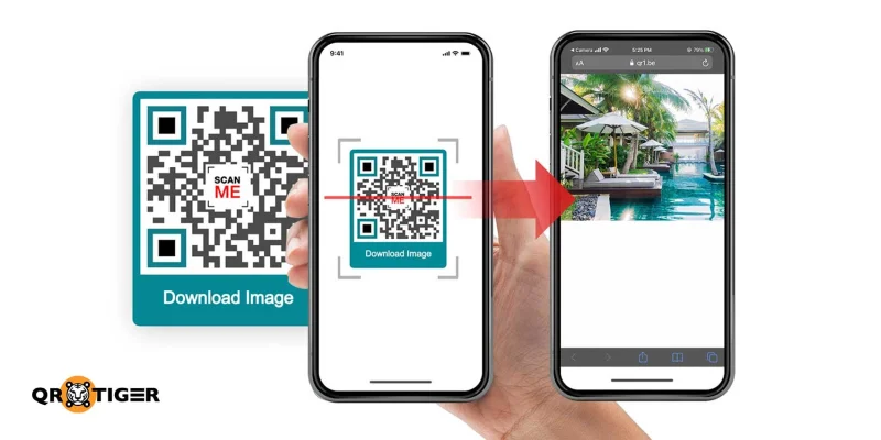 QR code leading to an image Image QR code